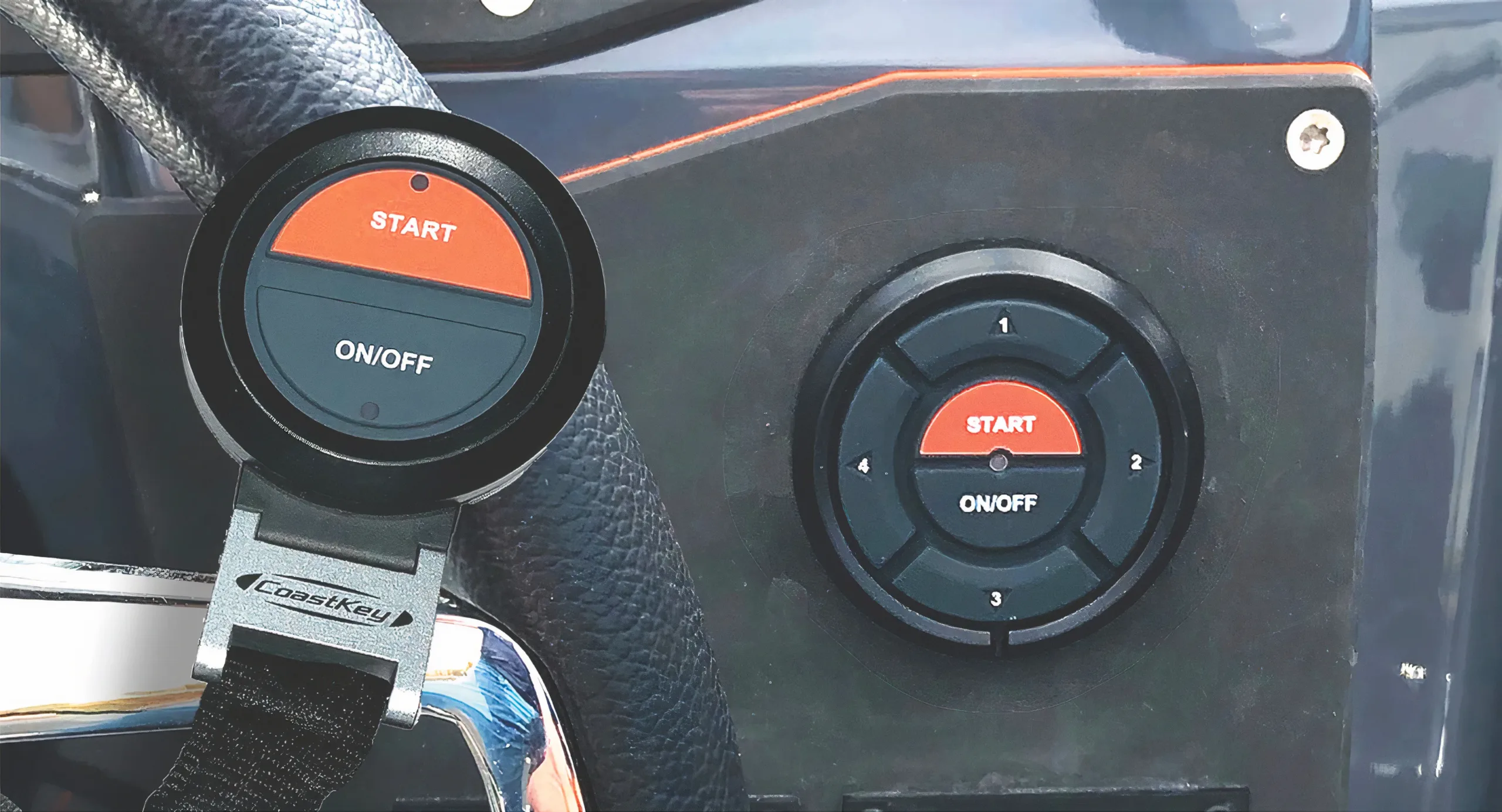 CoastKey Standard med startpanel og 2-knapps FOB